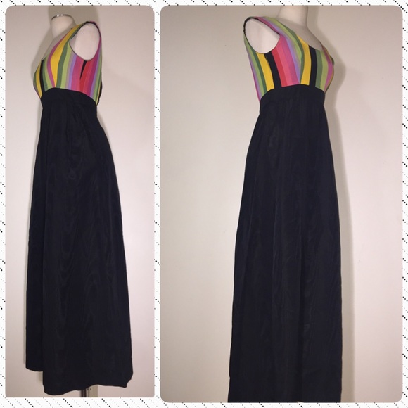 🦋🌺💚⭐️VINTAGE BLAIR WOOVERTON MAXI DRESS Sz 4 - Picture 5 of 8